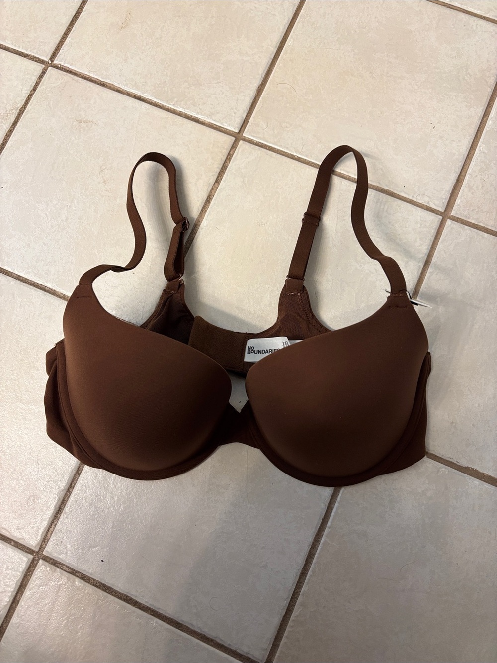 No Boundaries Push Up Bra in Chocolate Brown - Smooth Molded Cups
